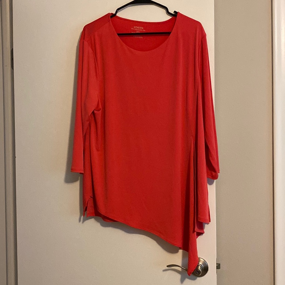 Salmon color tunic from Chico size 3